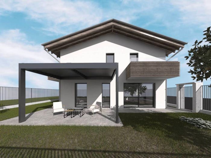 Casa quadrilocale in vendita in Via Raffaello Sanzio, Centro, Magnago