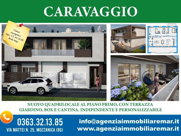 Casa quadrilocale in vendita in Via Guzzasete, Caravaggio