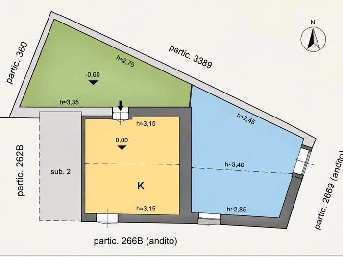 Casa trilocale in vendita in Via San Nicolò, Centro, Misterbianco