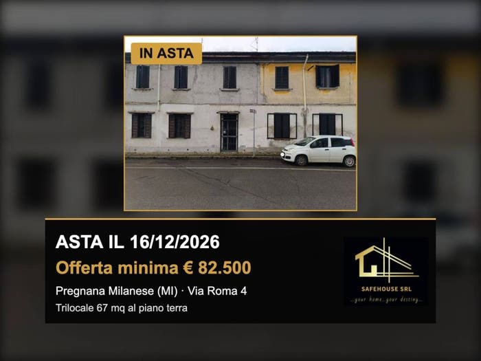 Appartamento trilocale in vendita in Via Roma, Pregnana Milanese
