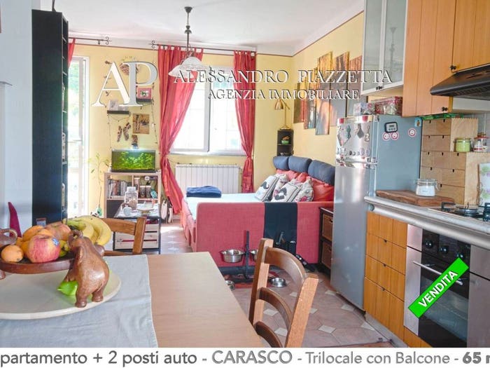 Appartamento trilocale in vendita in Centro, Carasco