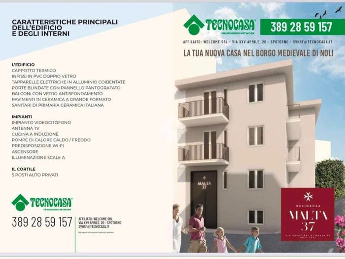 Appartamento trilocale in vendita in Via Cavalieri di Malta, Centro, Noli