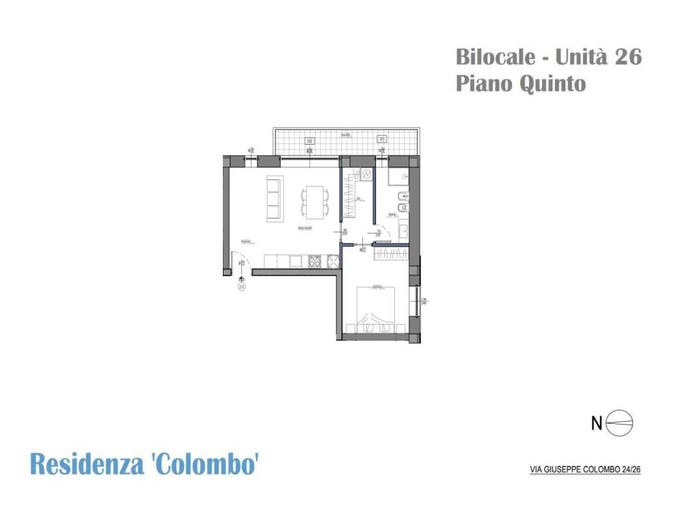 Appartamento bilocale in vendita in Via Giuseppe Colombo, Città Studi, Milano