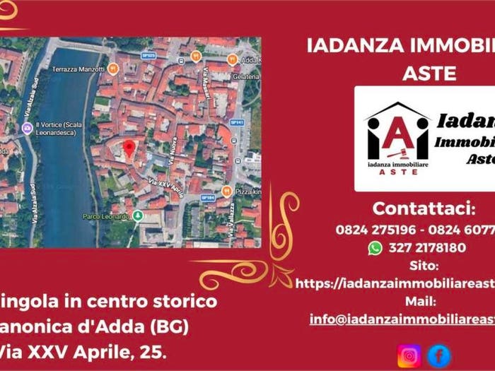 Casa trilocale in vendita in Via XXV Aprile, Centro, Canonica d'Adda