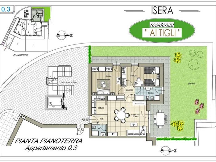 Appartamento trilocale in vendita in Isera