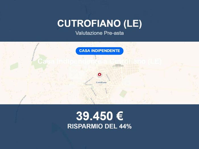 Casa quadrilocale in vendita in Via G Garibaldi, Cutrofiano