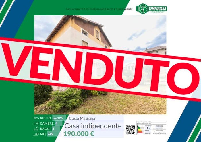 Casa con 5 locali in vendita in Via Alessandro Manzoni, Centro, Costa Masnaga