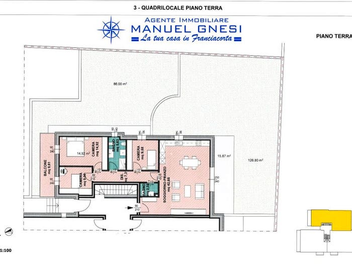 Appartamento quadrilocale in vendita in Strada Provinciale CamignoneMonticelli Brusati, Bozze Calchera Villa, Monticelli Brusati