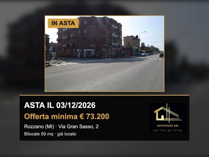 Appartamento bilocale in vendita in Via Gran Sasso, Centro, Rozzano