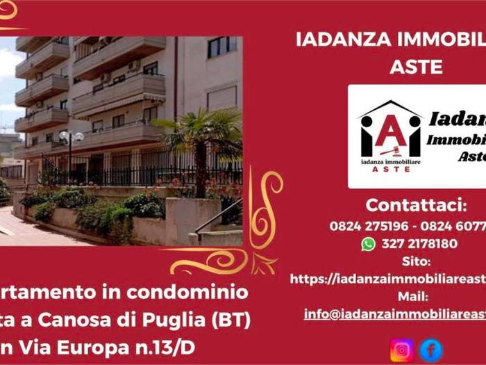 Appartamento con 5 locali in vendita in Via Europa Canosa di Puglia BT Italia, Centro, Canosa di Puglia