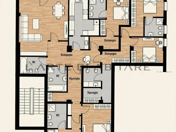 Appartamento con 6 locali in vendita in Via Roberto Marin, Prato della Valle Pontecorvo, Padova