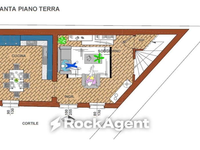 Casa trilocale in vendita in Via Professor G Rocca, Centro, Mede