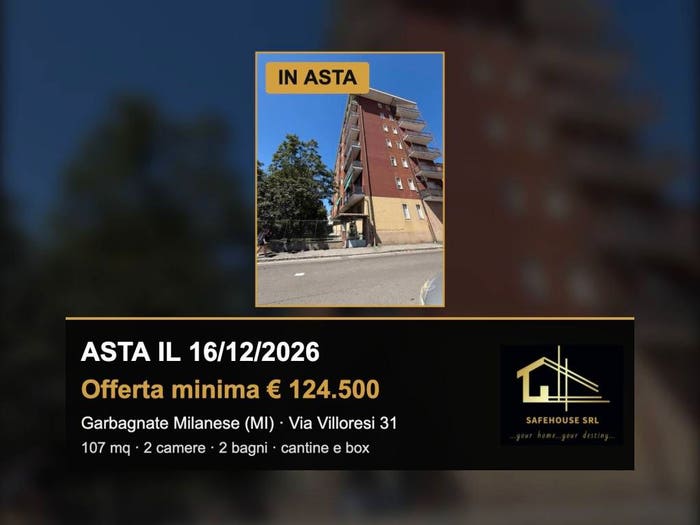 Appartamento quadrilocale in vendita in Via Eugenio Villoresi, Centro, Garbagnate Milanese