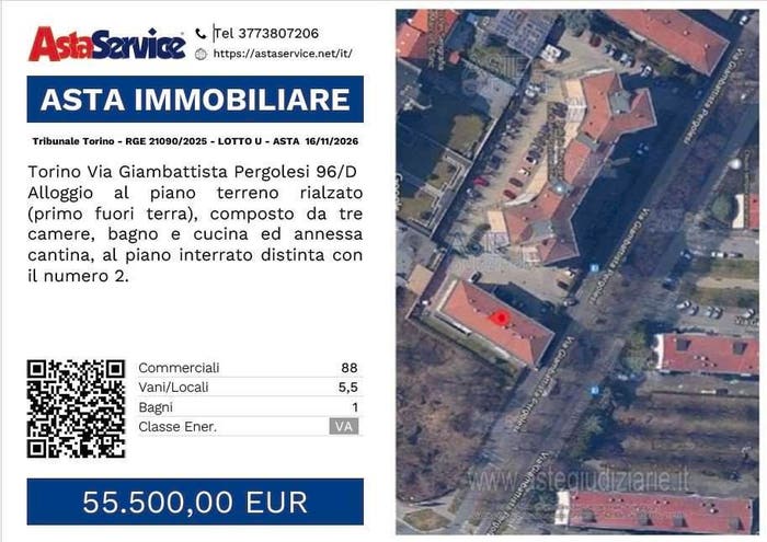 Appartamento con 5 locali in vendita in Via Giambattista Pergolesi D, Regio Parco, Torino