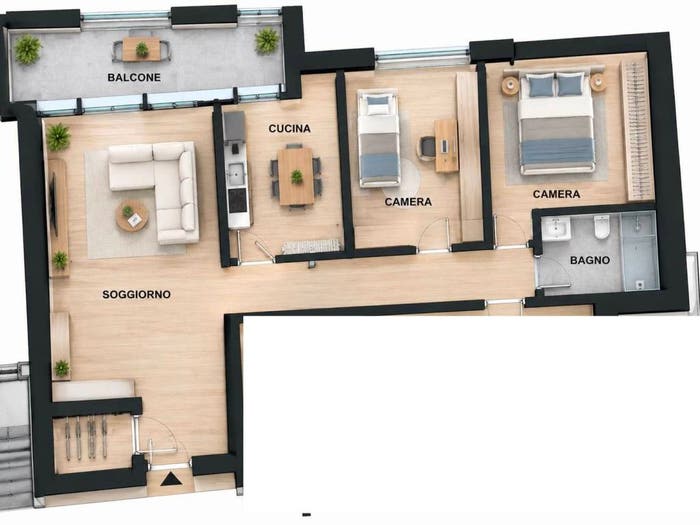 Appartamento quadrilocale in vendita in MontecatiniTerme