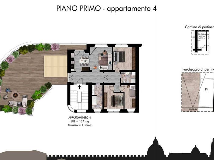 Casa quadrilocale in vendita in Via San Francesco, San Francesco, Pisa