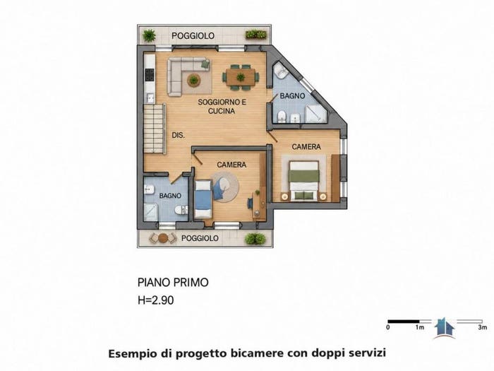 Appartamento trilocale in vendita in Via Roma, Centro, Camponogara