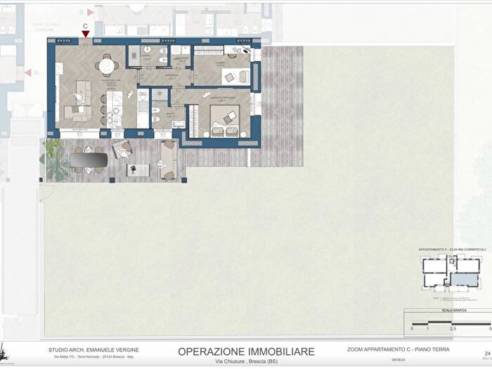 Appartamento trilocale in vendita in Via Chiusure, Sant'Anna, Brescia