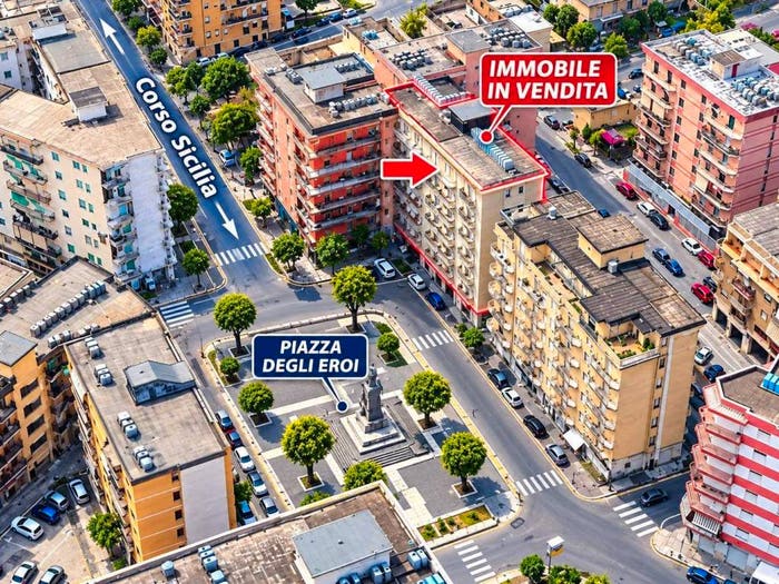 Appartamento con 5 locali in vendita in PIAZZALE DEGLI EROI E DELLA VITTORIA, Centro, San Cataldo