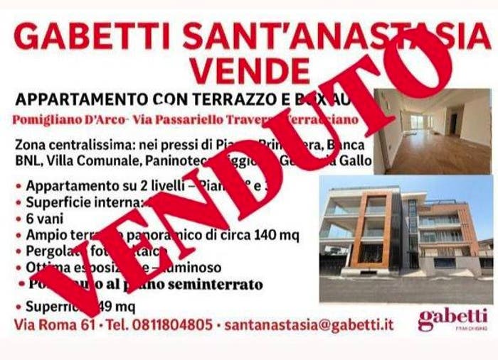 Appartamento in vendita in Via Passariello snc, Piazza Primavera Passariello, Pomigliano d'Arco