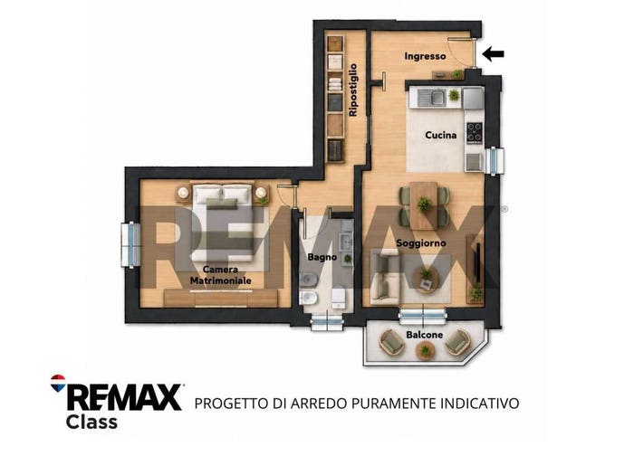 Appartamento bilocale in vendita in Centro, Nerviano