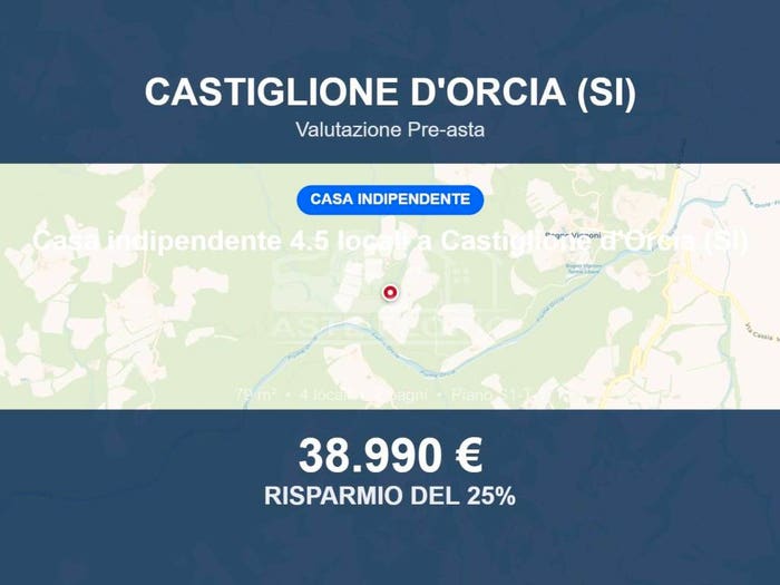 Casa quadrilocale in vendita in Via Due Sentieri, Campiglia D'orcia, Castiglione d'Orcia