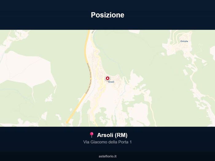 Appartamento con 6 locali in vendita in Via Giacomo della Porta, Arsoli