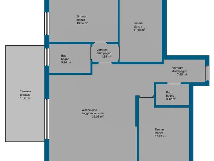 Appartamento quadrilocale in vendita in Via Luigi Cadorna, Centro, Merano