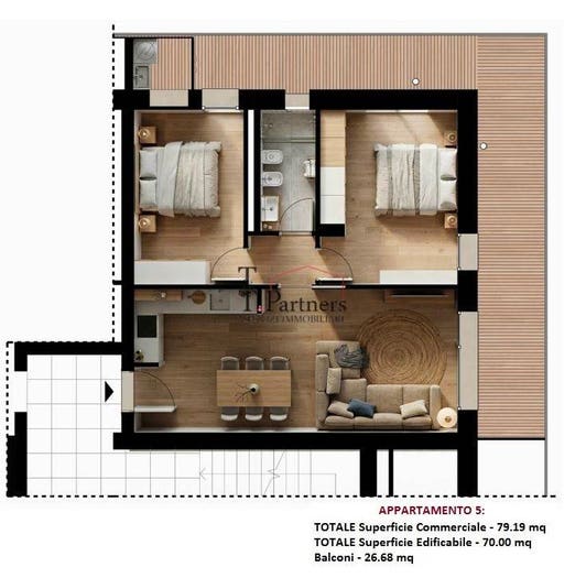 Appartamento trilocale in vendita in Via Gabriele D'Annunzio, Coverciano, Firenze