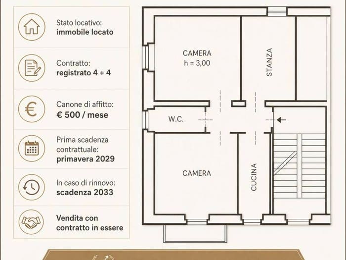 Appartamento trilocale in vendita in Via Giuseppe Palomba, Sant'Agostino, Alghero