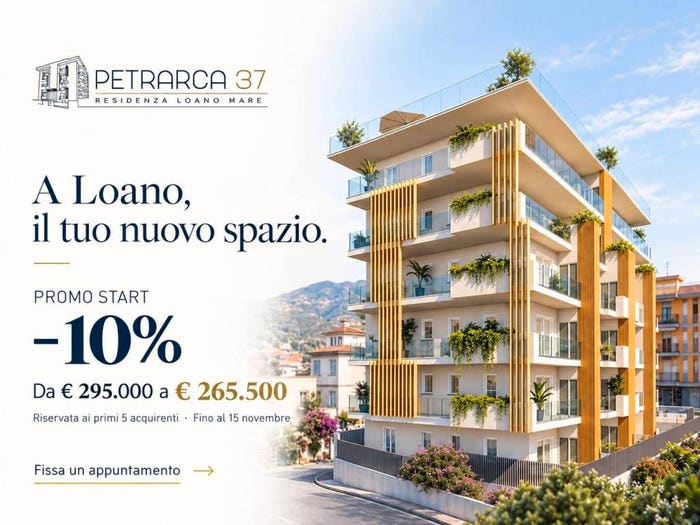 Appartamento bilocale in vendita in Via Francesco Petrarca, Centro, Loano