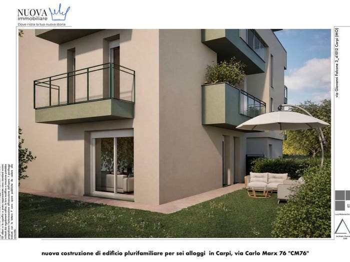 Appartamento trilocale in vendita in via Carlo Marx, Stadio Acquedotto, Carpi