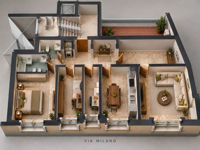 Appartamento con 5 locali in vendita in Via Milano, Stazione Centrale Corso Vittorio, Pescara