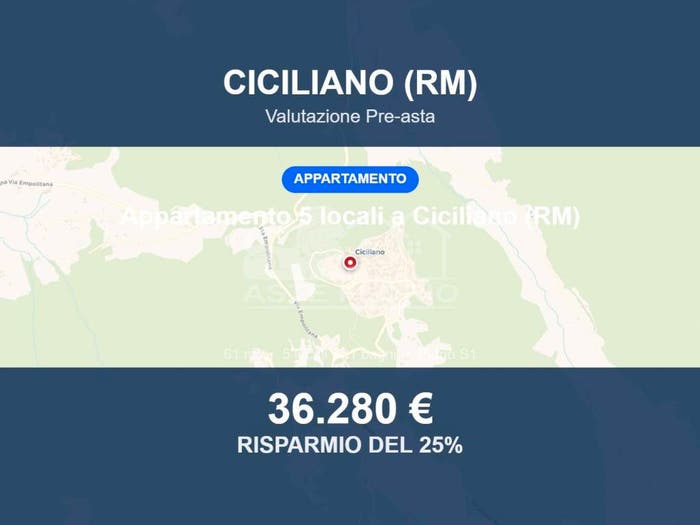 Appartamento bilocale in vendita in Viale Conte Roncone snc, Ciciliano