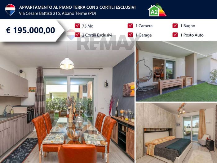Appartamento bilocale in vendita in via Cesare Battisti, Centro, Abano Terme