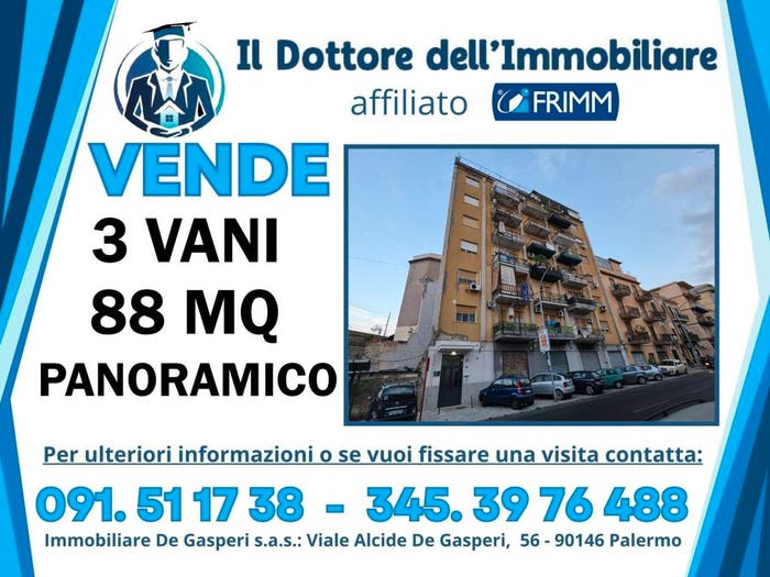 Appartamento trilocale in vendita in Via Buonriposo, Brancaccio, Palermo