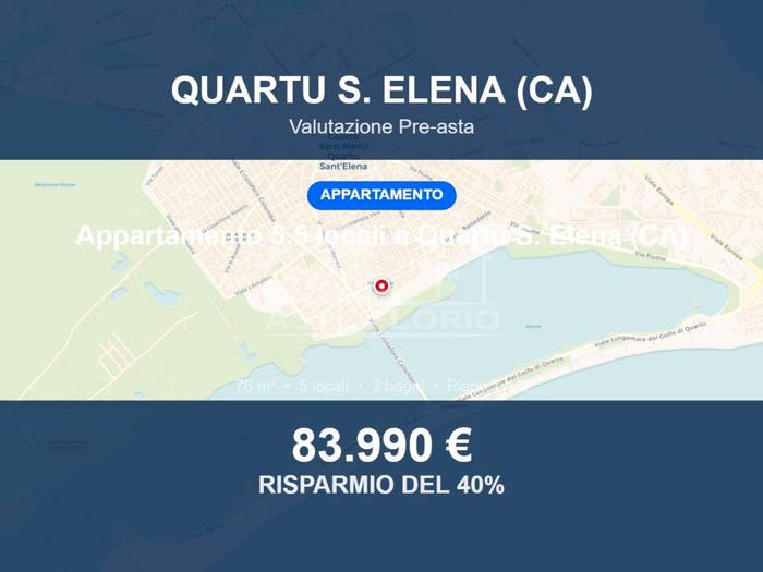 Appartamento con 5 locali in vendita in Via Monti, Quartu, Quartu Sant'Elena
