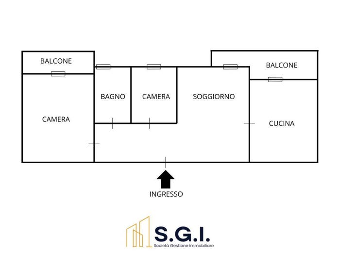 Appartamento trilocale in vendita in Via Alcide De Gasperi, Leporano