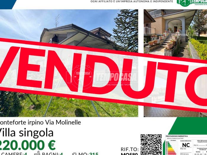 Casa con 6 locali in vendita in Via molinelle, Molinelle, Monteforte Irpino