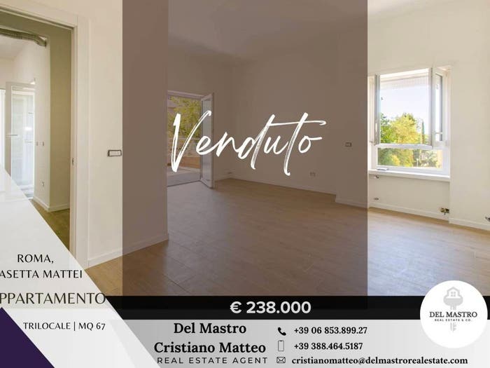 Appartamento trilocale in vendita in Via dei Sampieri, Casetta Mattei Corviale, Roma