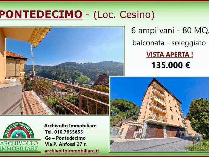 Appartamento bilocale in vendita in Via Benedetto da Cesino, Pontedecimo, Genova