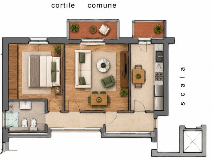 Appartamento bilocale in vendita in Via Angelo Inganni, Primaticcio, Milano