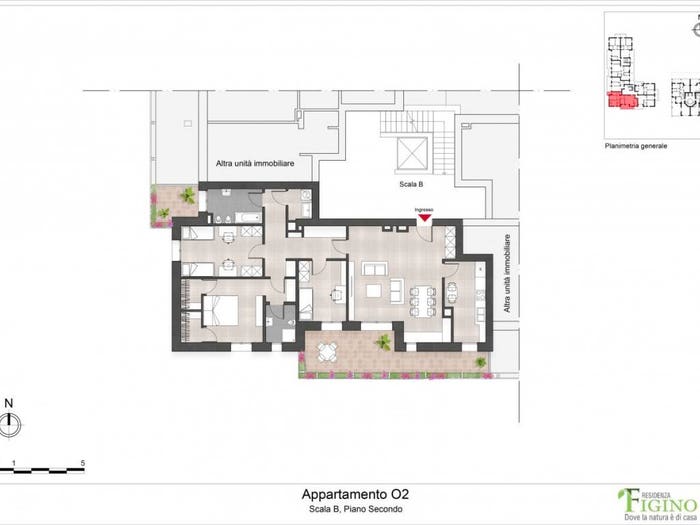Appartamento quadrilocale in vendita in Via Ponte del Giuscano, Figino, Milano