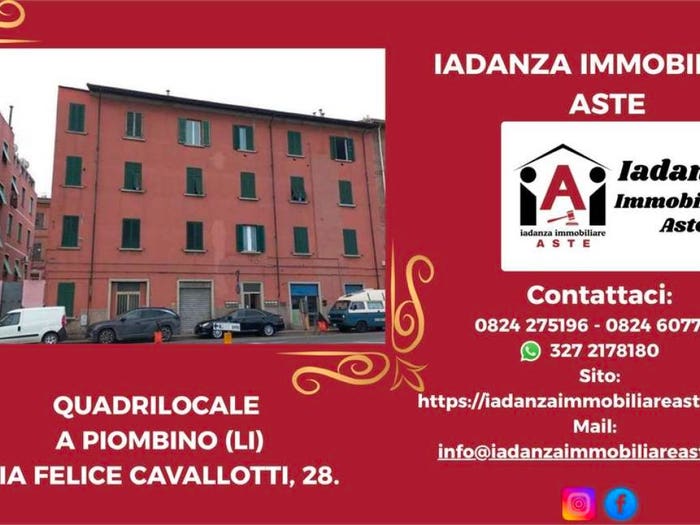 Appartamento con 5 locali in vendita in Via Felice Cavallotti, Centro, Piombino