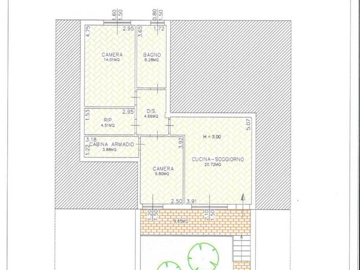 Appartamento trilocale in vendita in Semicentro Zona Stadio, Certaldo