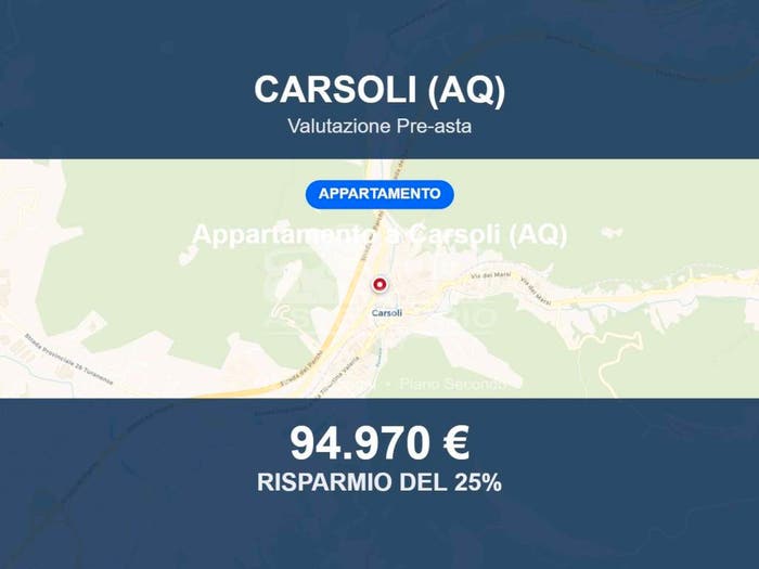 Appartamento trilocale in vendita in Via degli Alpini, Centro, Carsoli