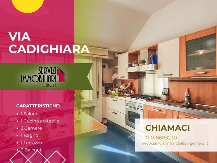 Casa quadrilocale in vendita in Via Cadighiara, Borgoratti, Genova