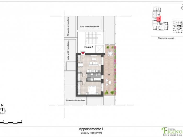 Appartamento bilocale in vendita in Via Ponte del Giuscano, Figino, Milano