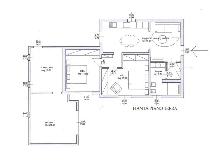 Casa trilocale in vendita in Bagnacavallo
