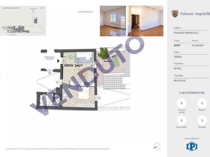 Appartamento bilocale in vendita in Strada Maggiore, Santo Stefano, Bologna